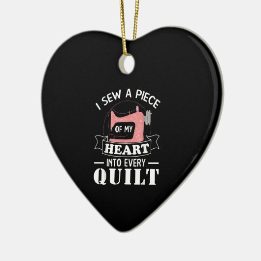 Funny Quilters Geschenke Keramik Ornament (Links)