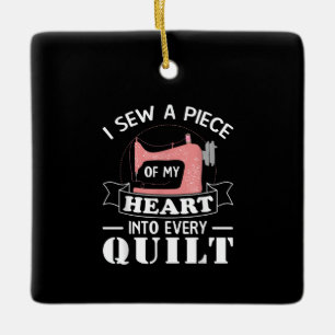 Funny Quilters Geschenke Keramikornament