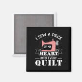 Funny Quilters Geschenke Magnet (Vorderseite/Rückseite)