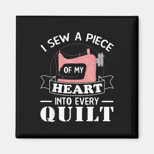 Funny Quilters Geschenke Magnet (Vorne)