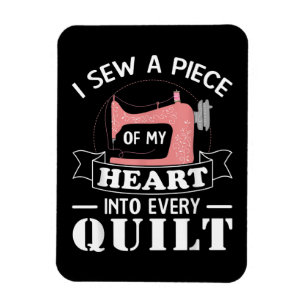 Funny Quilters Geschenke Magnet