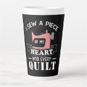 Funny Quilters Geschenke Milchtasse (Vorderseite)