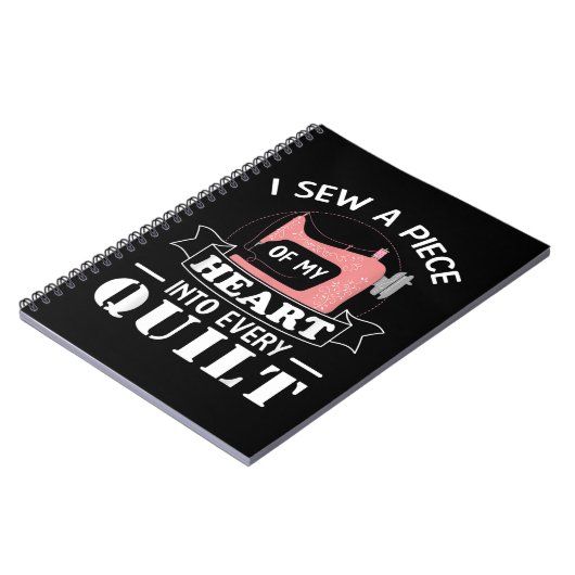 Funny Quilters Geschenke Notizblock (Linke Seite)