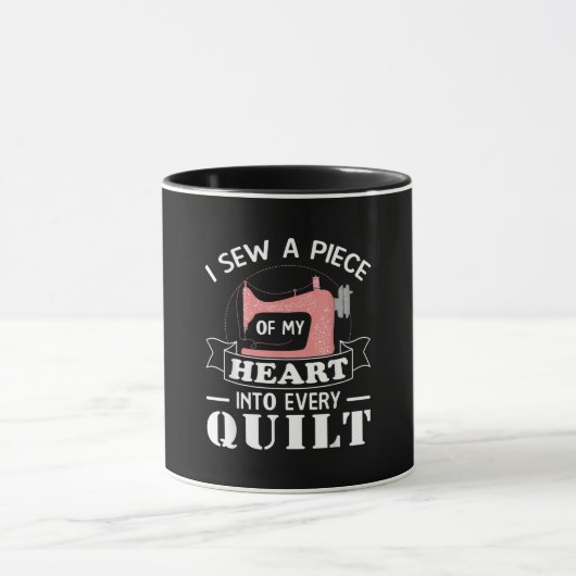 Funny Quilters Geschenke Tasse (Zentrum)