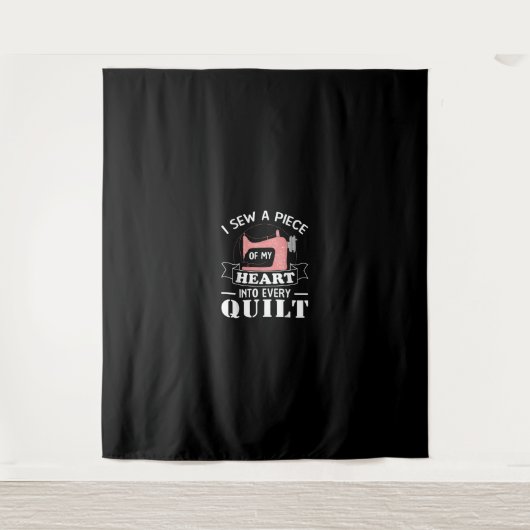Funny Quilters Geschenke Wandteppich (Vorderseite)