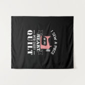Funny Quilters Geschenke Wandteppich (Vorderseite (Horizontal))