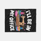 Funny Quilting Art For Men Women Cat Quilt Sewing Fleecedecke (Vorderseite (Horizontal))