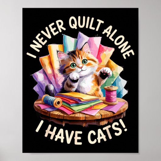 Funny Quilting Art For Men Women Quilt Lover Sewin Poster (Vorne)