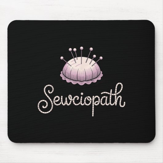 Funny Quilting Design For Men Women Sewing Sew Qui Mousepad (Vorne)