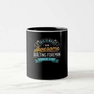 Funny Quilting Eman Phantastisch Job Beruf Zweifarbige Tasse