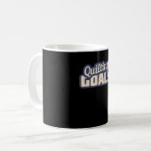 Funny Quilting Goals Quilting Kaffeetasse (Vorderseite Links)