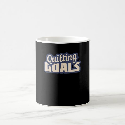 Funny Quilting Goals Quilting Kaffeetasse (Mittel)
