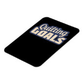 Funny Quilting Goals Quilting Magnet (Linke Seite)