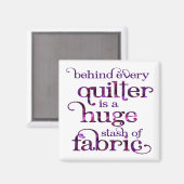 Funny Quilting Magnet (Vorderseite/Rückseite)