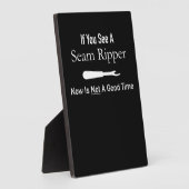 Funny Quilting Seamstress - Geschenk für die Quilt Fotoplatte (Seite)