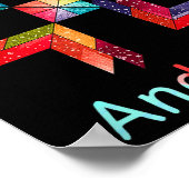 Funny Quilting Sewing Don't Drink And Quilt Gift F Poster (Ecke)