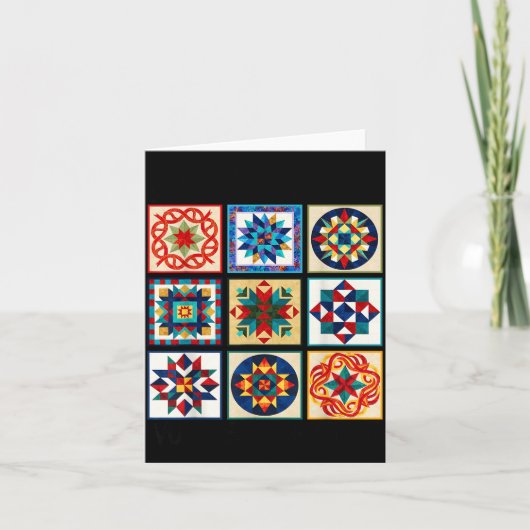 Funny Quilting Sewing Make A Quilt Patterns Quilte Karte (Vorderseite)