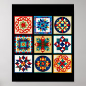 Funny Quilting Sewing Make A Quilt Patterns Quilte Poster (Vorne)