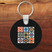 Funny Quilting Sewing Make A Quilt Patterns Quilte Schlüsselanhänger (Vorderseite)