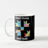 Funny Quilting Sewing Quilt Quilter Gift Kaffeetasse (Links)