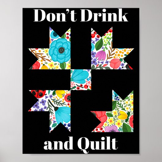 Funny Quilting Sewing Quilt Quilter Gift Poster (Vorne)