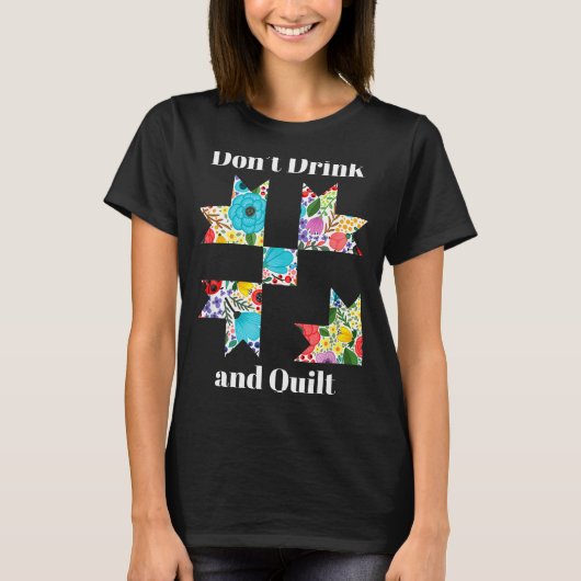 Funny Quilting Sewing Quilt Quilter Gift T-Shirt (Vorderseite)