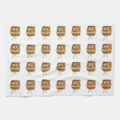 Funny Quirky Black Forest Gateau Chocolate Cake Handtuch (Horizontal)