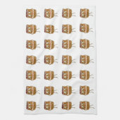 Funny Quirky Black Forest Gateau Chocolate Cake Handtuch (Vertikal)