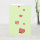 Funny Quirky Pair Grußkarte für den Valentinstag Dankeskarte (Rückseite)