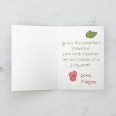 Funny Quirky Pair Grußkarte für den Valentinstag Dankeskarte (Innenseite)