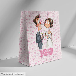 Funny Quirky Wedding Gift Bag Personalisierter Car Mittlere Geschenktüte