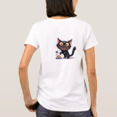 Funny quirly cat T-Shirt (Rückseite)