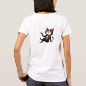 Funny quirly cat T-Shirt (Rückseite)