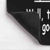 Funny Quiz Joke Stick Figure Not A Great Sign Pun Mousepad (Ecke)