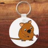Funny Quokka nimmt Selfie Schlüsselanhänger (Vorderseite)