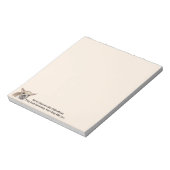 Funny Quote about Life with Chihuahua Dog Notizblock (Rotiert)