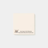Funny Quote about Life with Chihuahua Dog Post-it Klebezettel (Vorderseite)