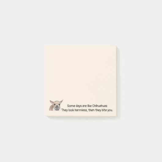Funny Quote about Life with Chihuahua Dog Post-it Klebezettel (Vorderseite)