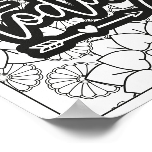 Funny Quote Adult Coloring Poster (Ecke)