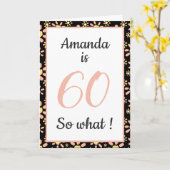 Funny Quote Blume Muster Blumenmuster 60. Geburtst Karte (Gelbe Blume)