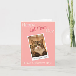 Funny Quote Cat Mama Mütter Tag Custom Pink Foto Karte