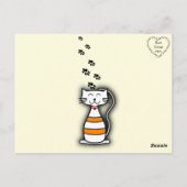Funny Quote Cat Postcard Postkarte (Rückseite)