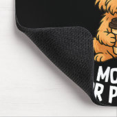 Funny Quote Coffee Sleepy Cute Dog Puppy Lover Gif Mousepad (Ecke)