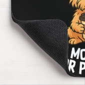 Funny Quote Coffee Sleepy Cute Dog Puppy Lover Gif Mousepad (Ecke)