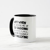 Funny Quote Coffee Tasse (Vorderseite Links)