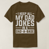 Funny Quote DadABase Vater Jokes Puns T-Shirt (Design vorne)