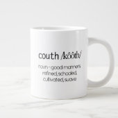 Funny Quote Definition von Couth Jumbo-Tasse (Rechts)