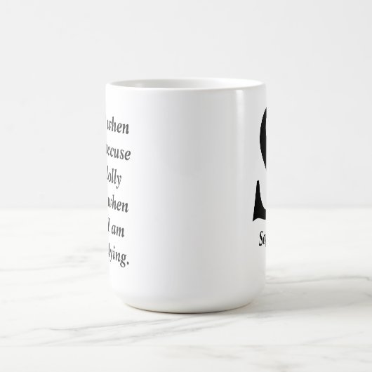 Funny Quote Dilly Dally Sarcasm Kaffeetasse (Mittel)