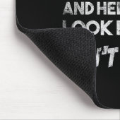 Funny Quote Don't Test Me Designs And Black Modern Mousepad (Ecke)