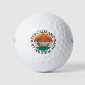 Funny Quote Farbige Logos - Golfbälle (Vorderseite)